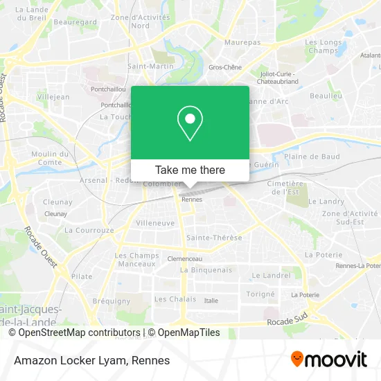 Amazon Locker Lyam map