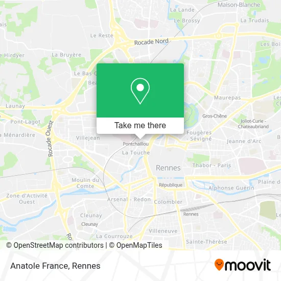Anatole France map