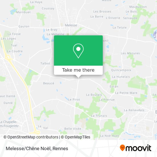 Melesse/Chêne Noël map