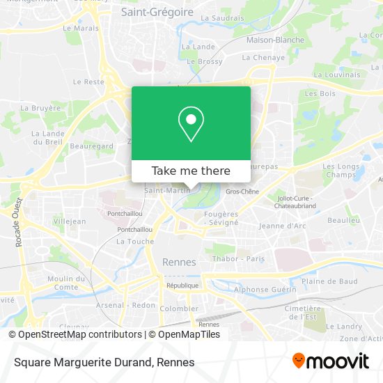 Square Marguerite Durand map