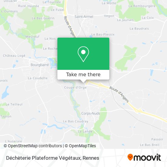 Déchèterie Plateforme Végétaux map