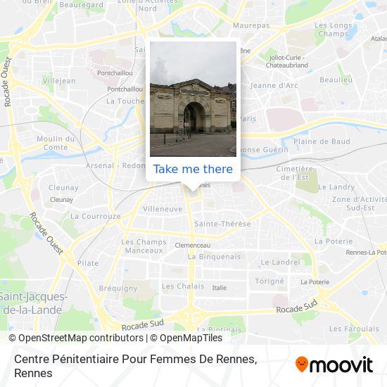 Centre Pénitentiaire Pour Femmes De Rennes map