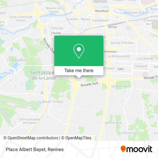 Place Albert Bayet map