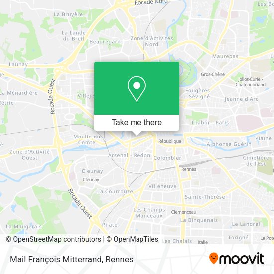 Mail François Mitterrand map
