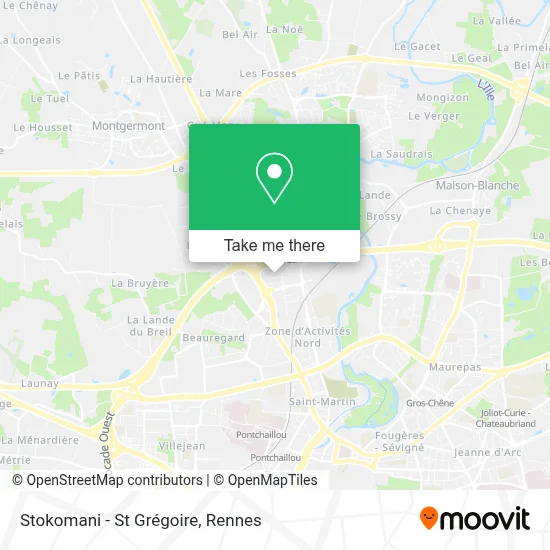 Stokomani - St Grégoire map