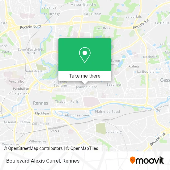 Boulevard Alexis Carrel map