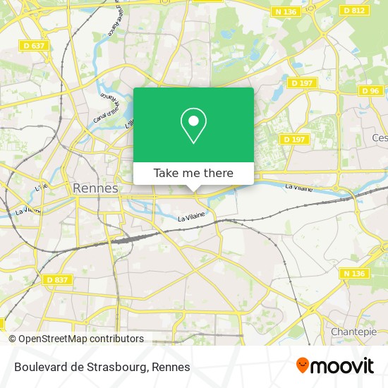 Mapa Boulevard de Strasbourg