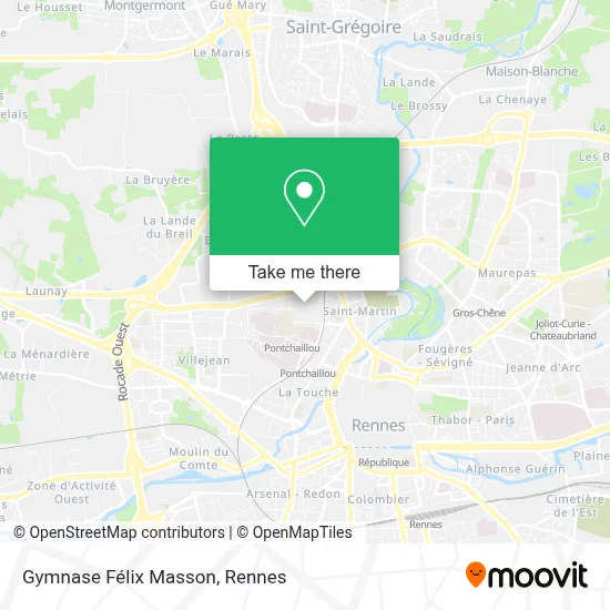 Gymnase Félix Masson map