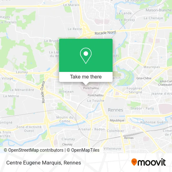 Centre Eugene Marquis map