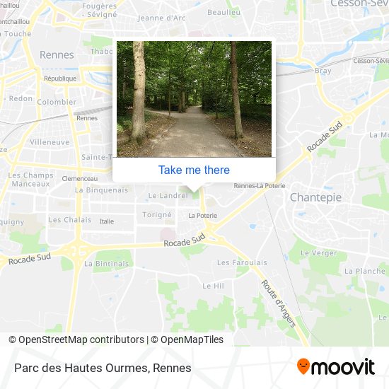 Parc des Hautes Ourmes map