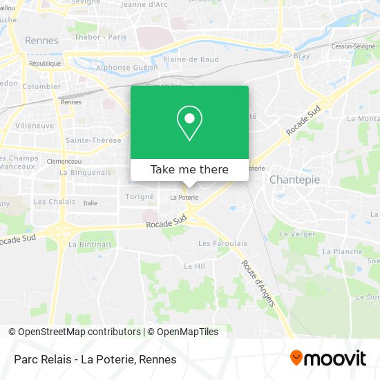Parc Relais - La Poterie map