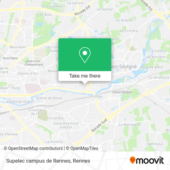 Supelec campus de Rennes map