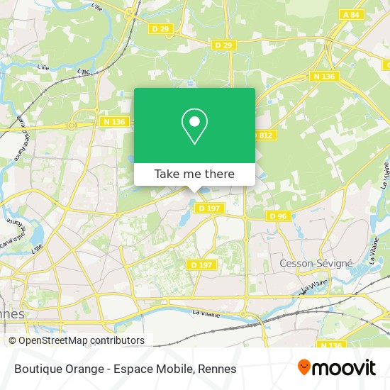 Boutique Orange - Espace Mobile map