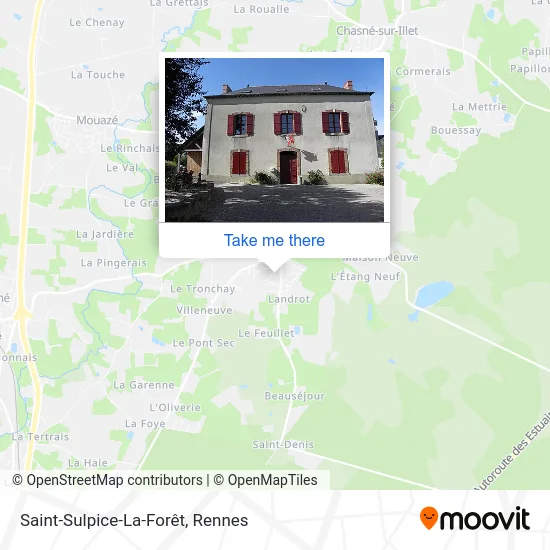 Saint-Sulpice-La-Forêt map