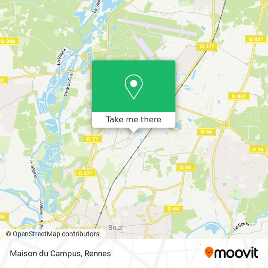 Mapa Maison du Campus