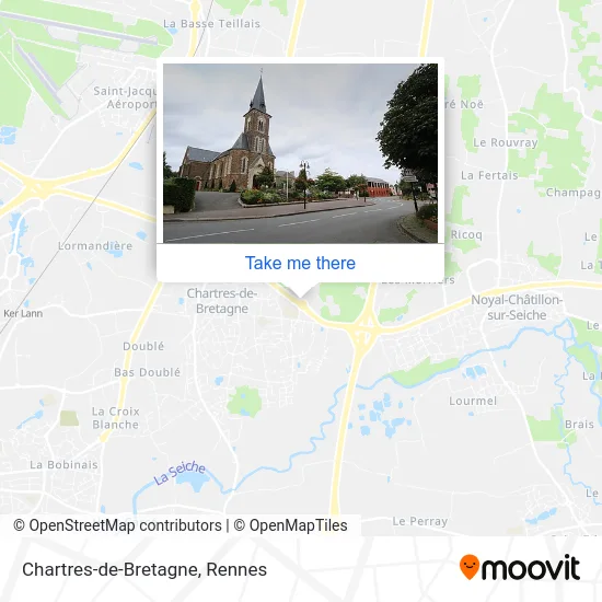 Chartres-de-Bretagne map