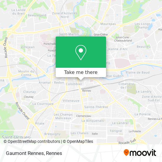 Mapa Gaumont Rennes