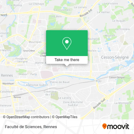 Faculté de Sciences map