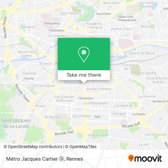 Métro Jacques Cartier ⓐ map