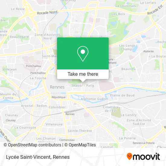 Lycée Saint-Vincent map