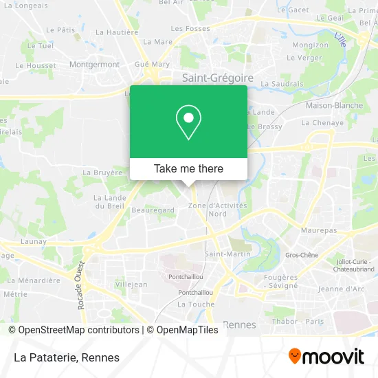 La Pataterie map