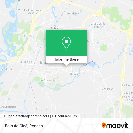 Bois de Cicé map