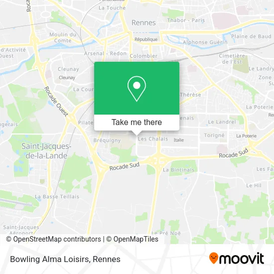 Bowling Alma Loisirs map