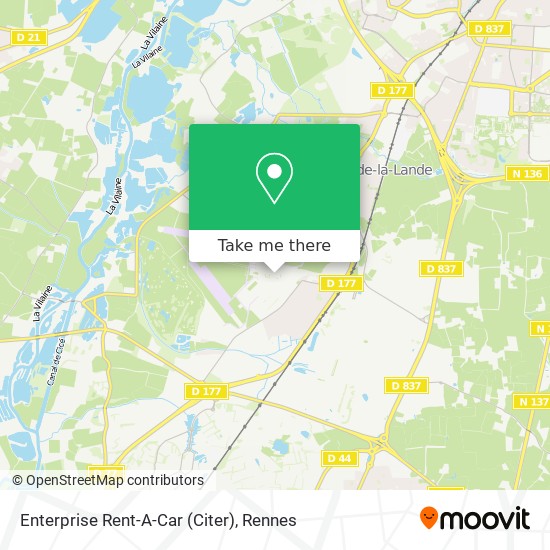Enterprise Rent-A-Car (Citer) map
