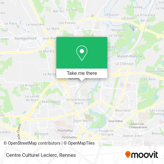 Centre Culturel Leclerc map