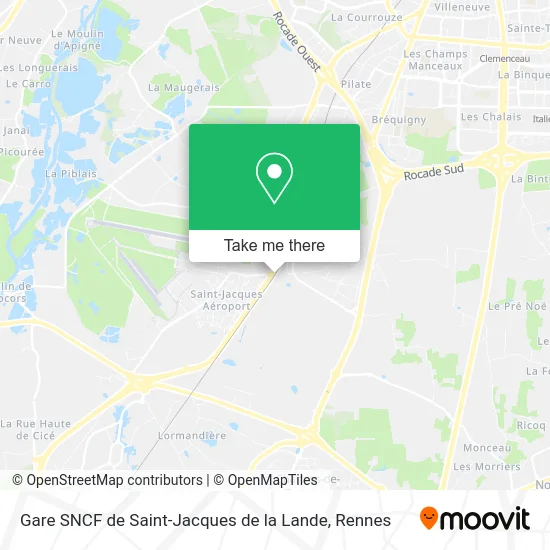 Gare SNCF de Saint-Jacques de la Lande map