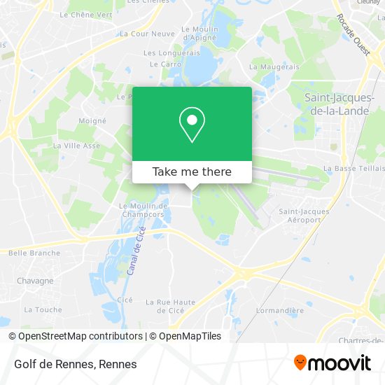 Golf de Rennes map