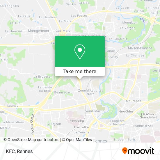 KFC map