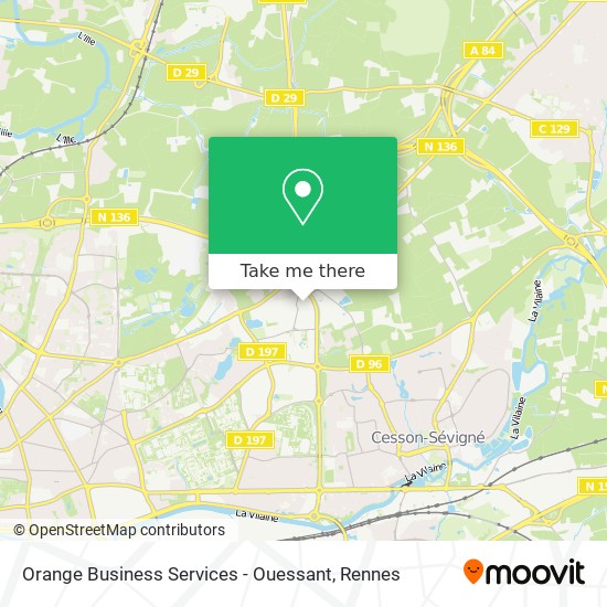 Mapa Orange Business Services - Ouessant