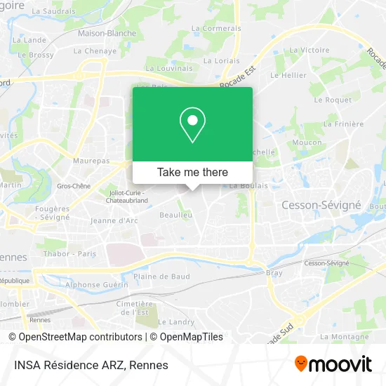 INSA Résidence ARZ map