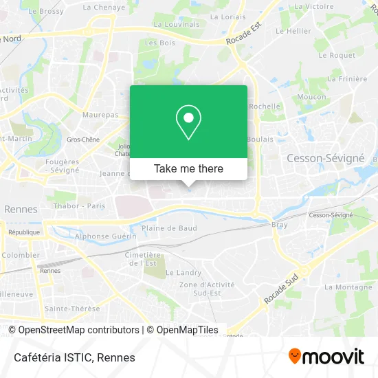 Cafétéria ISTIC map