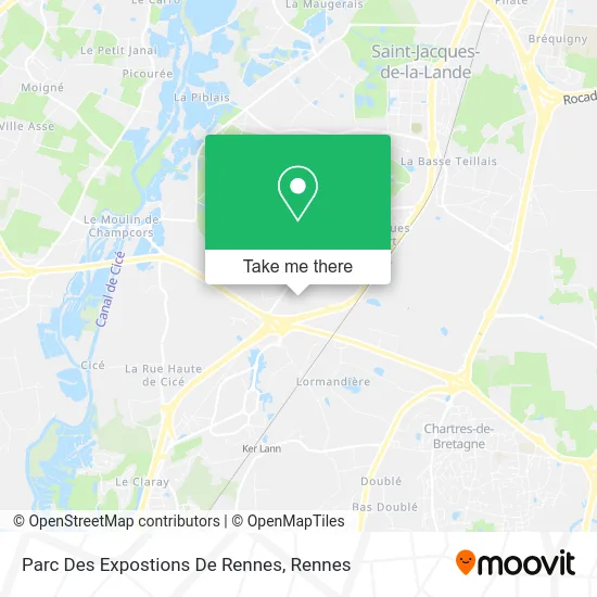 Parc Des Expostions De Rennes map