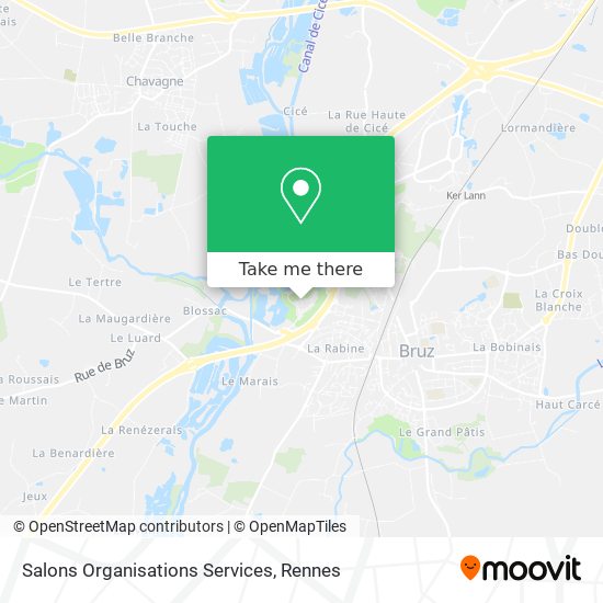 Salons Organisations Services map