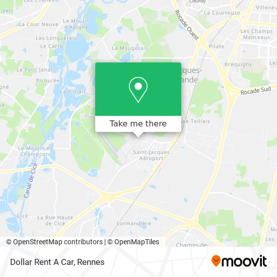 Dollar Rent A Car map