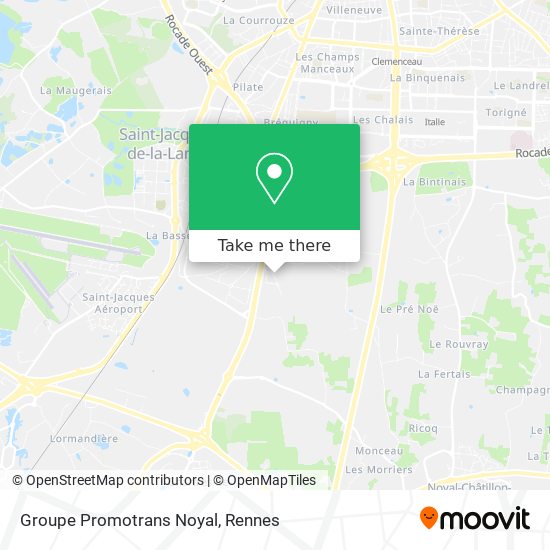 Mapa Groupe Promotrans Noyal