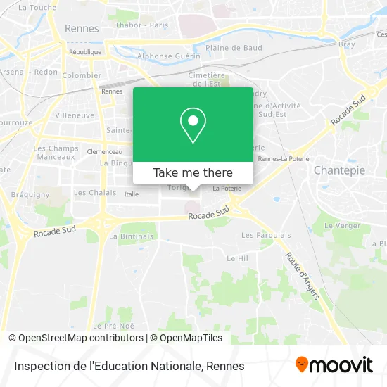 Inspection de l'Education Nationale map