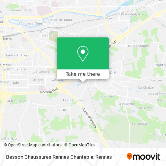Mapa Besson Chaussures Rennes Chantepie