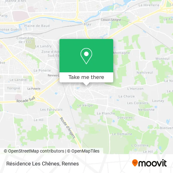 Résidence Les Chênes map