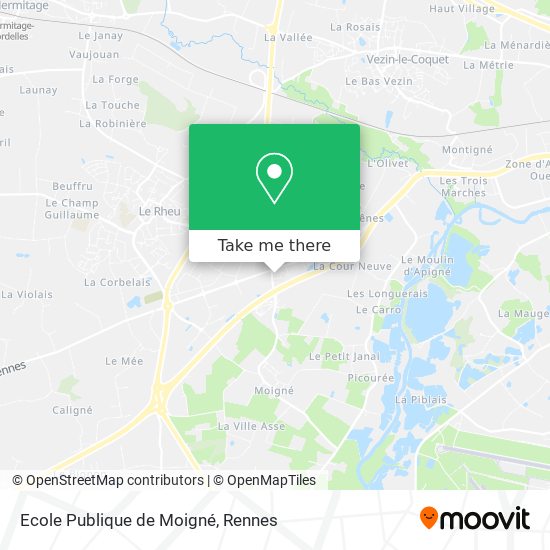 Ecole Publique de Moigné map