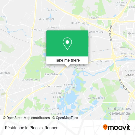 Résidence le Plessis map