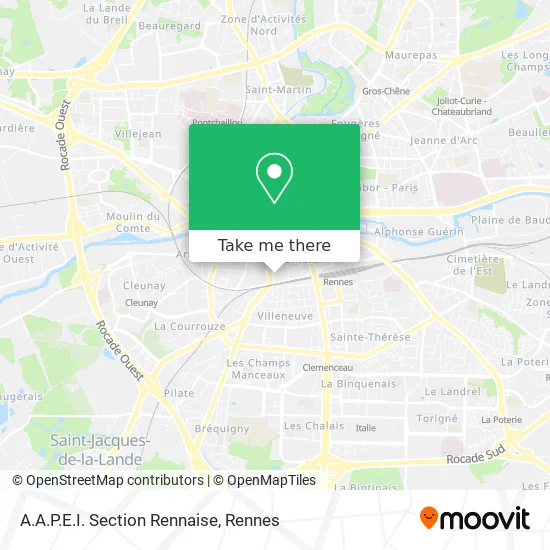 A.A.P.E.I. Section Rennaise map