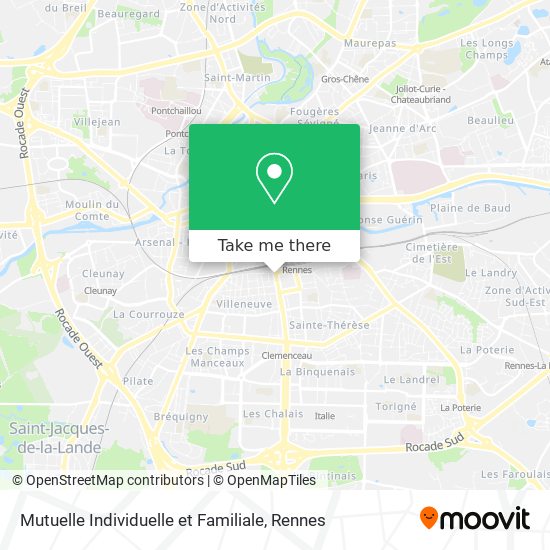 Mutuelle Individuelle et Familiale map