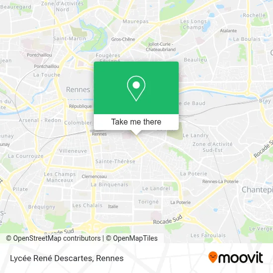 Lycée René Descartes map