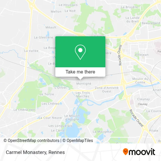 Monastère du Carmel map