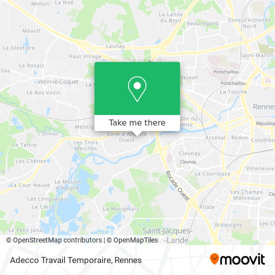 Adecco Travail Temporaire map