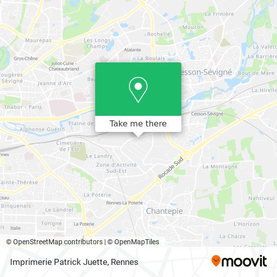 Imprimerie Patrick Juette map